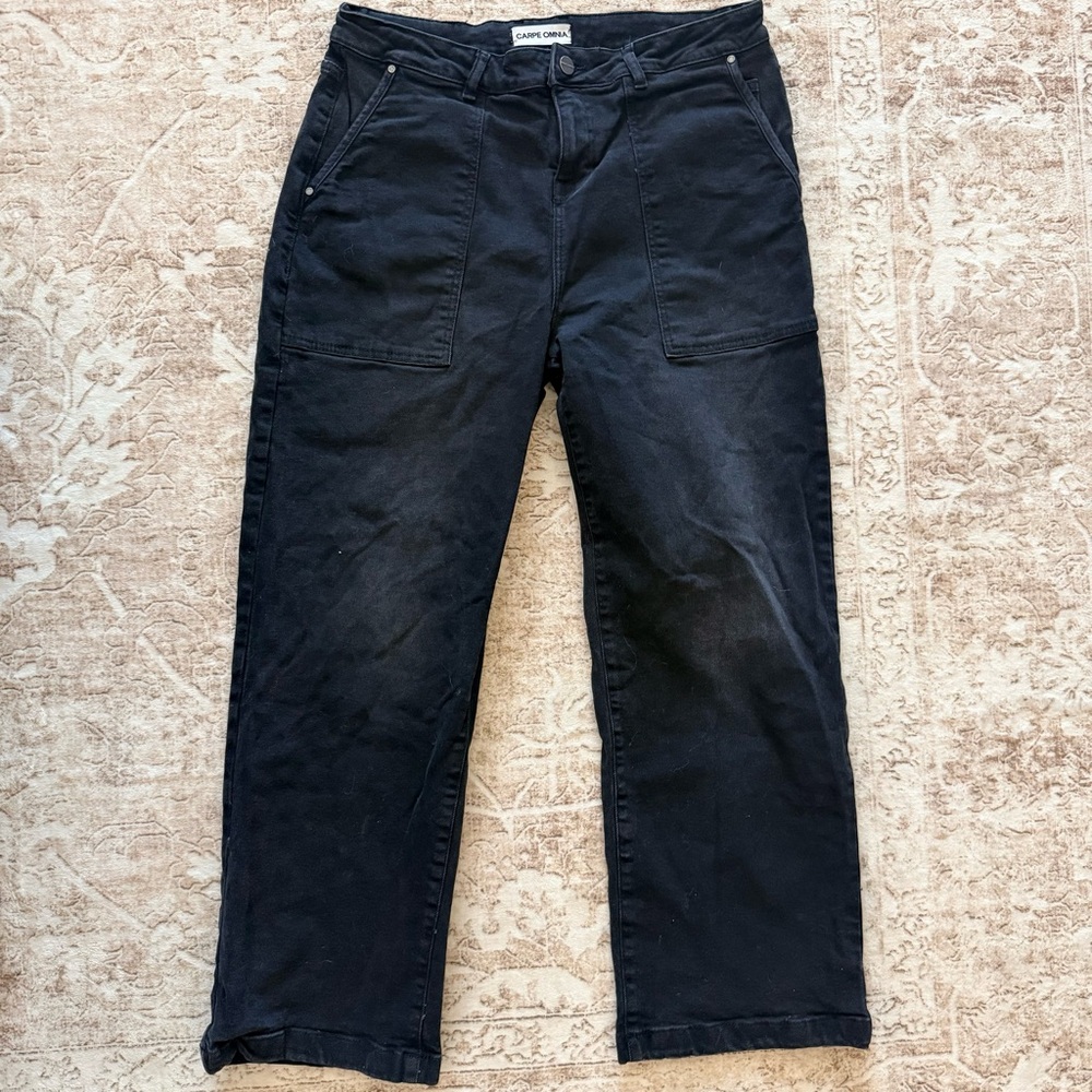 Calvin Klein Men's Relaxed Black Jeans